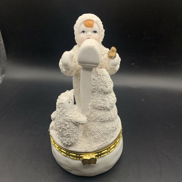 Snowbabies Angel Mail Tree Star Penguin Trinket box Dept 56 - Picture 1 of 7